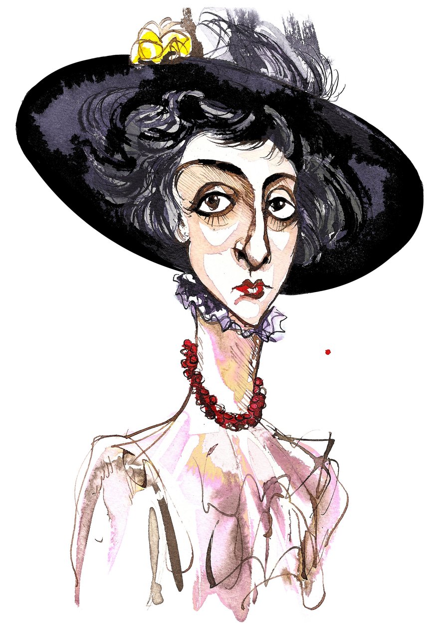 Victoria Mary Vita Sackville-West Engelsk poet och romanförfattare (1892-1962); karikatyr av Neale Osborne
