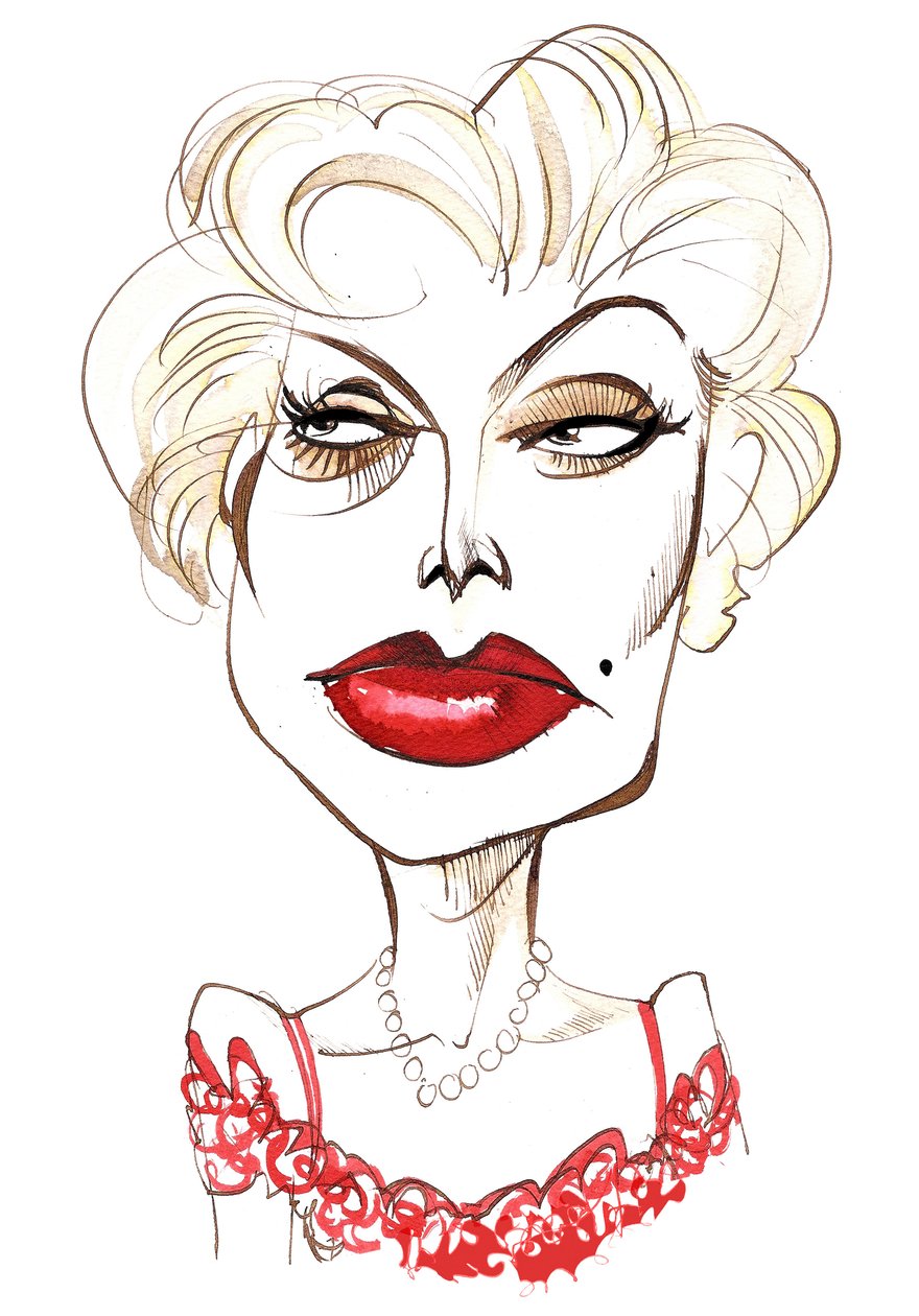 Zsa Zsa Gabor, ungersk-amerikansk skådespelerska 6 februari 1917 - 18 december 2016 av Neale Osborne