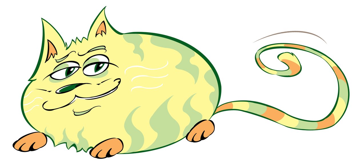 Curvy Cat - karikatyr av Neale Osborne