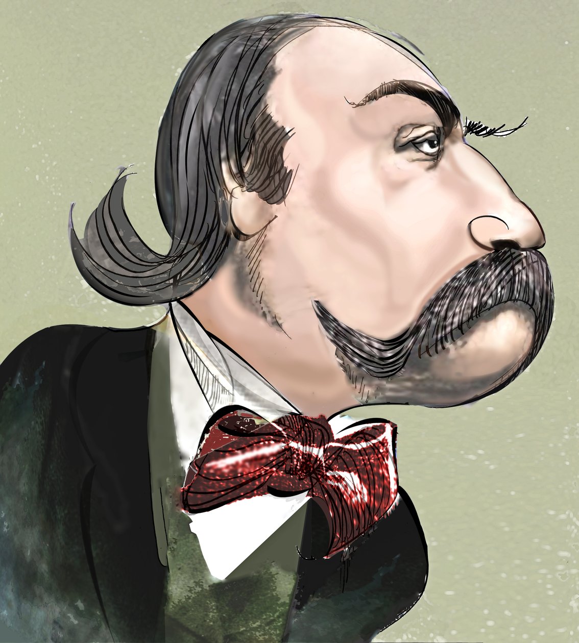 Gustave Flaubert, 2023 (digitalt) av Neale Osborne