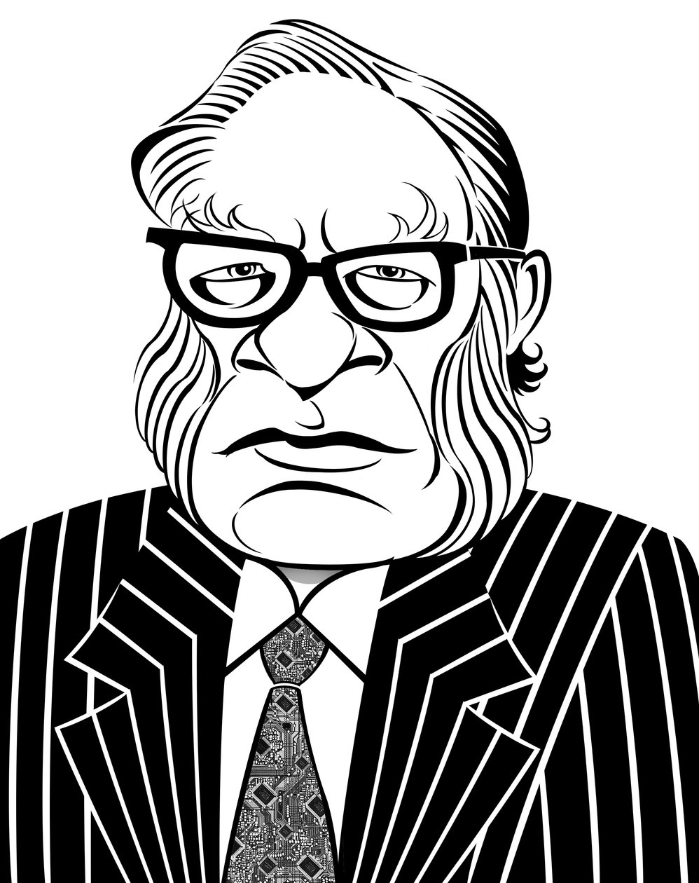 Isaac Asimov, 2019 (digitalt) av Neale Osborne