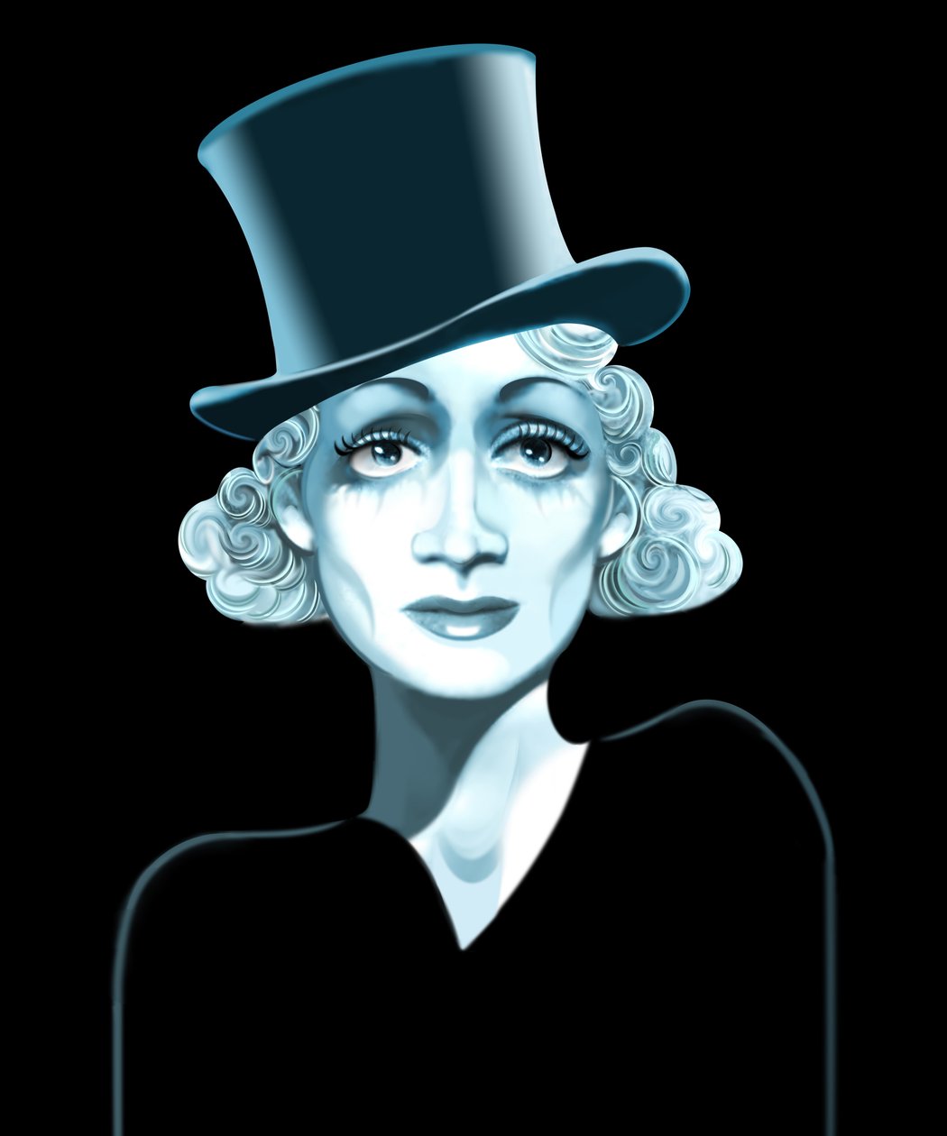 Marlene Dietrich, 2021 (digitalt) av Neale Osborne