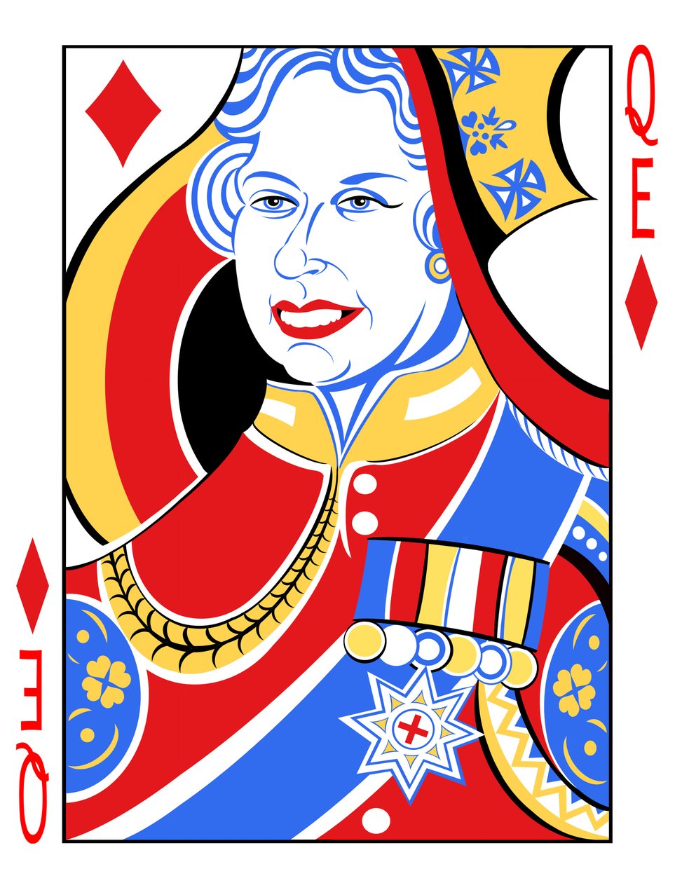 Drottning Elizabeth II 2012, av Neale Osborne av Neale Osborne