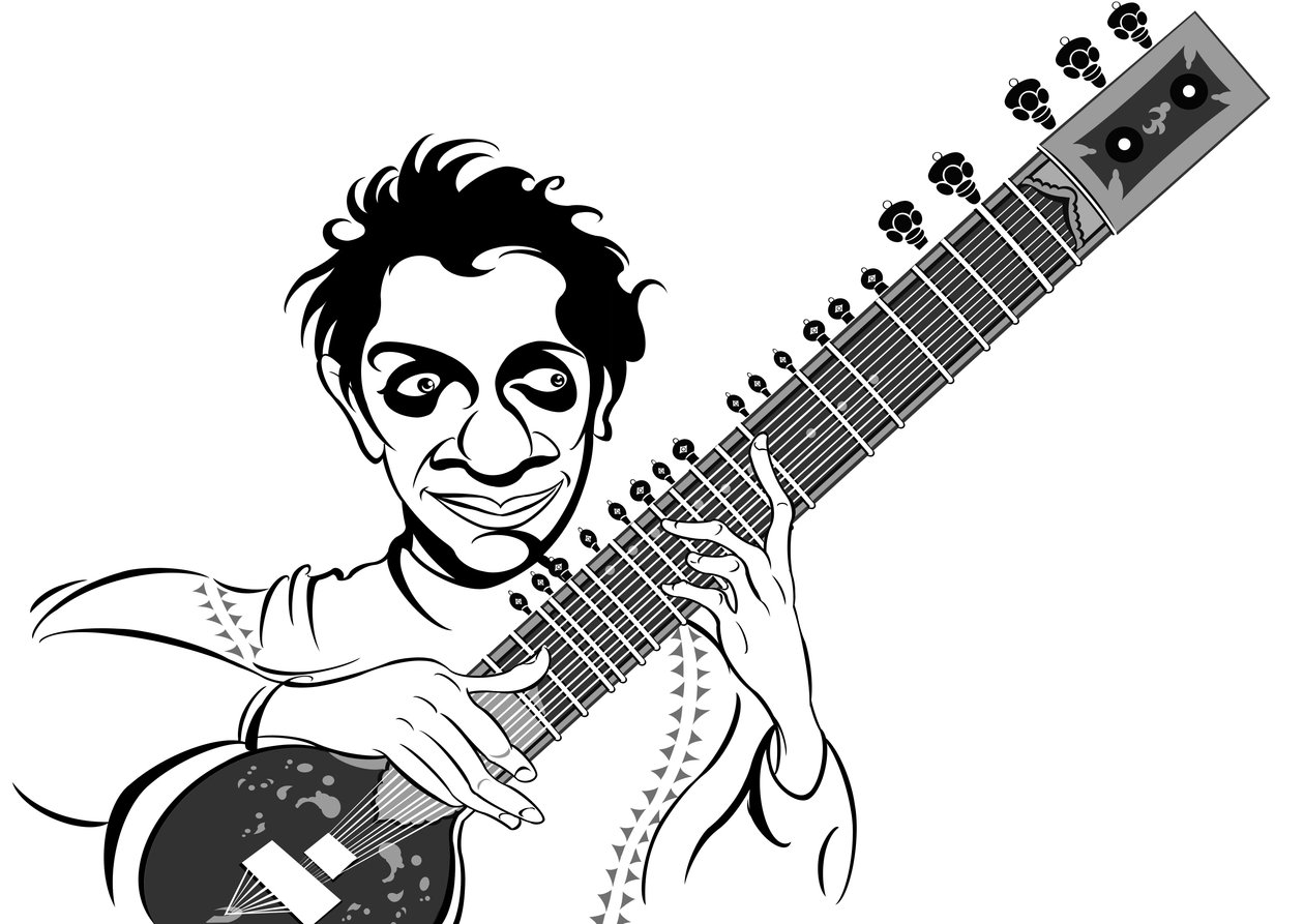 Ravi Shankar, 2019 (digitalt) av Neale Osborne