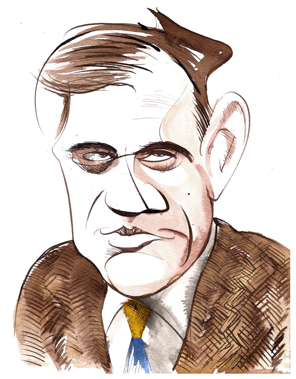 Tor Mann, 2022 (bläck) av Neale Osborne