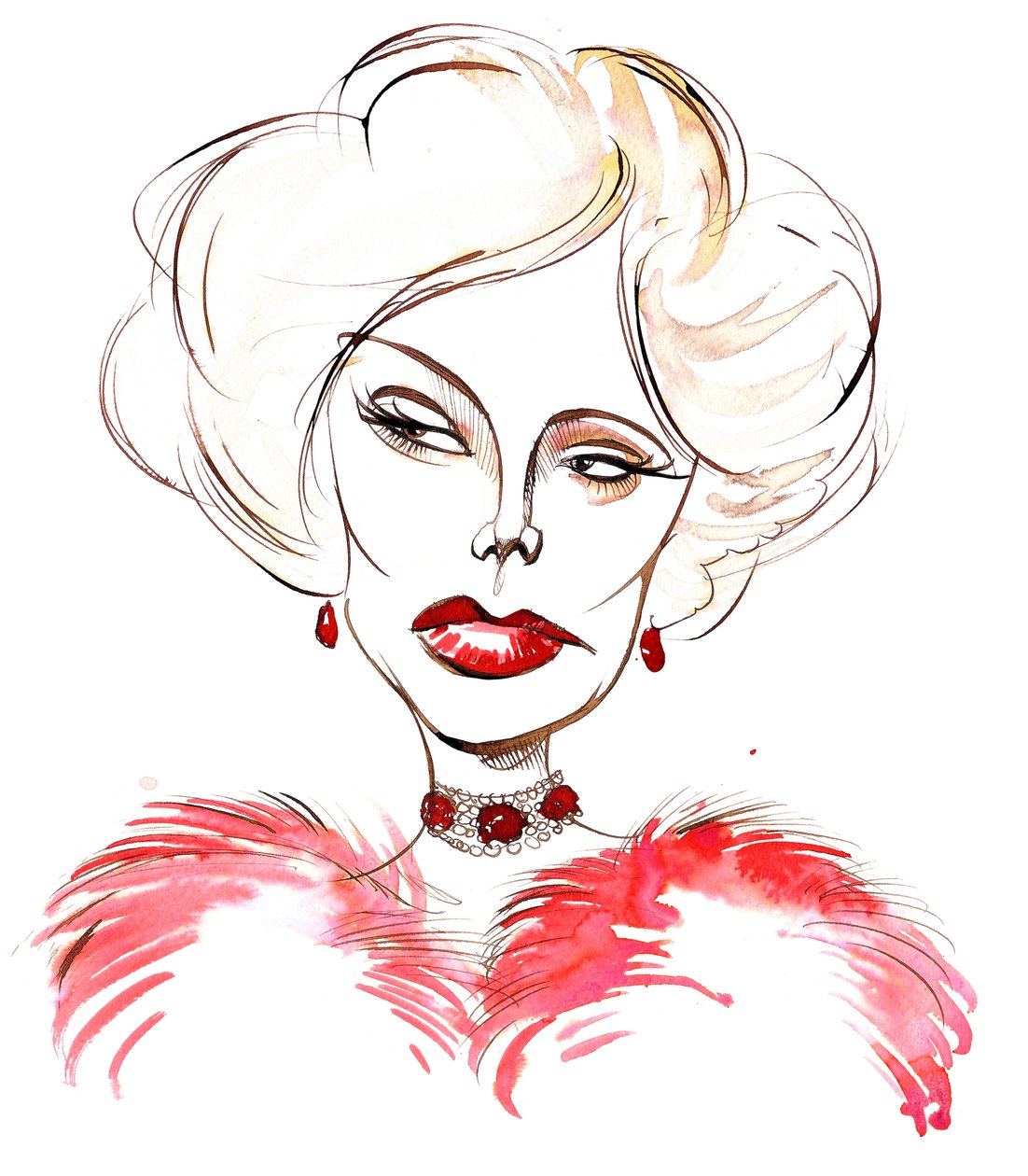 Zsa Zsa Gabor, ungersk-amerikansk skådespelerska 6 februari 1917 - 18 december 2016 av Neale Osborne
