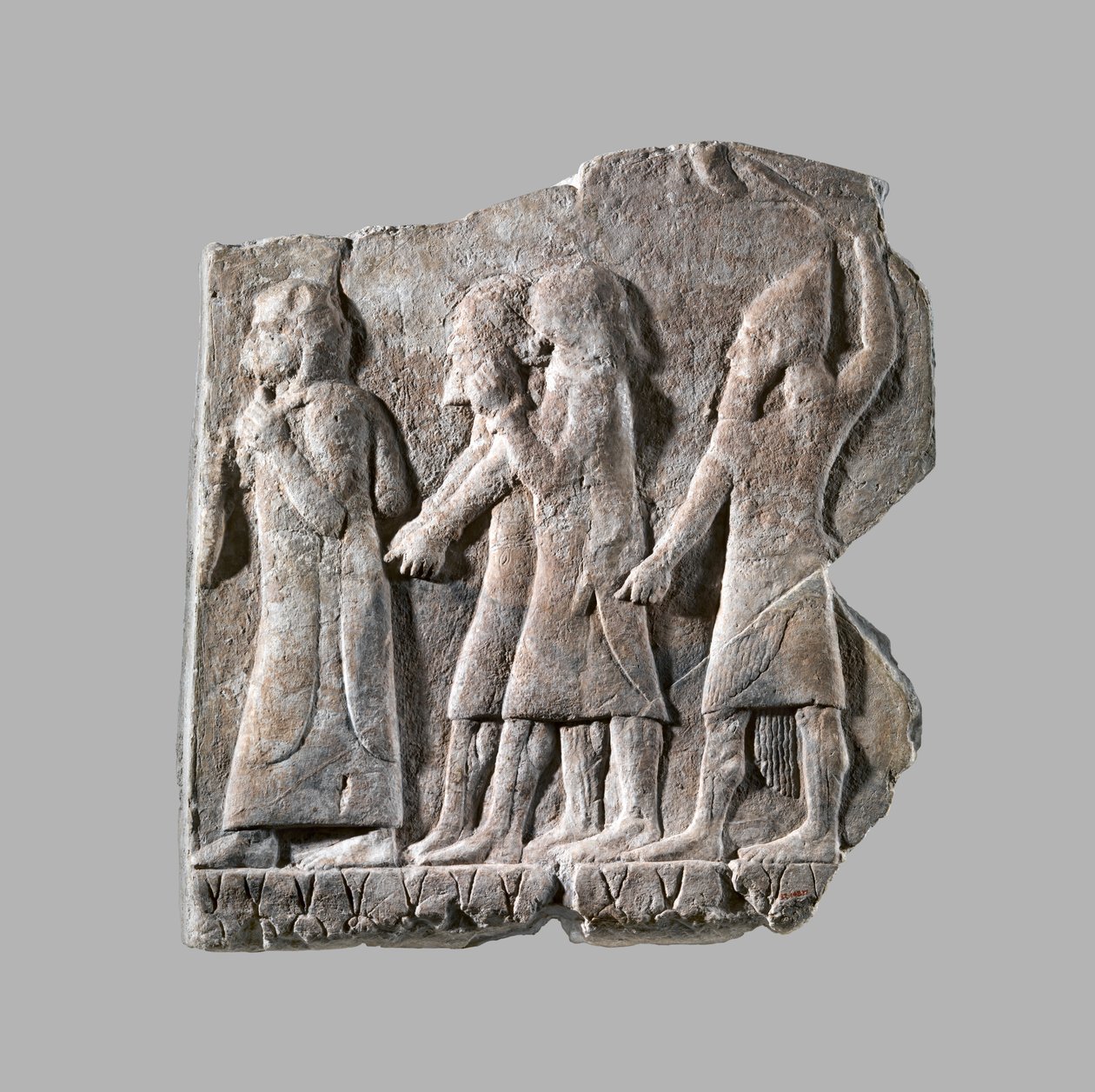 Relief: procession av fångar, c.704–681 f.Kr. (gipsalabast) av Neo Assyrian