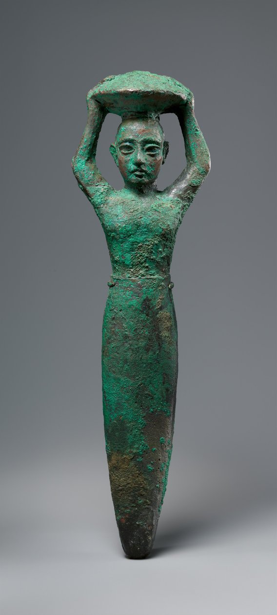 Grundfigur av kung Shulgi av Ur, bärande en korg, ca. 2094–2047 f.Kr. (koppar) av Neo Sumerian