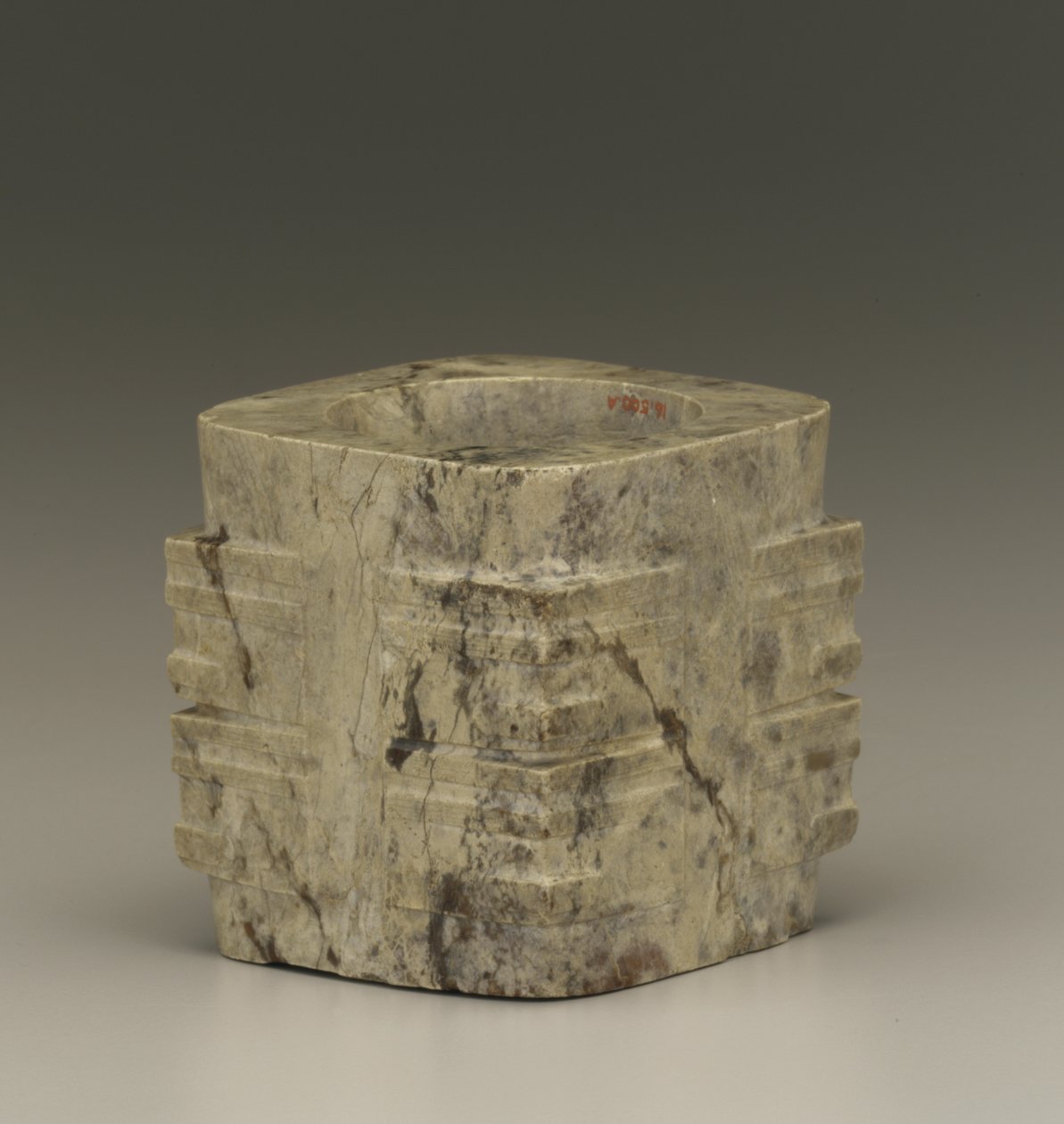 Short tube (cong) Lake Tai region, Liangzhu culture, 3300-2250 BC (jade) av Neolithic Period Chinese School