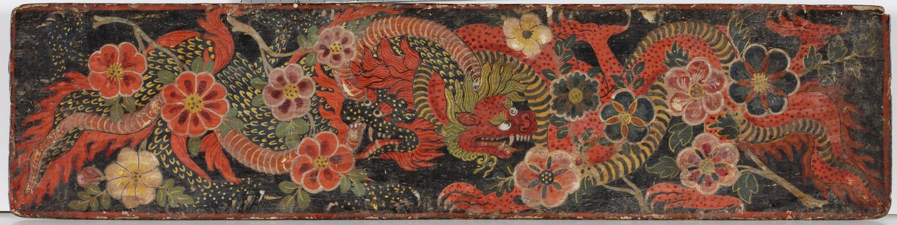 Buddhistiskt manuskriptomslag, 1659 (ogenomskinlig wc på trä) av Nepalese School