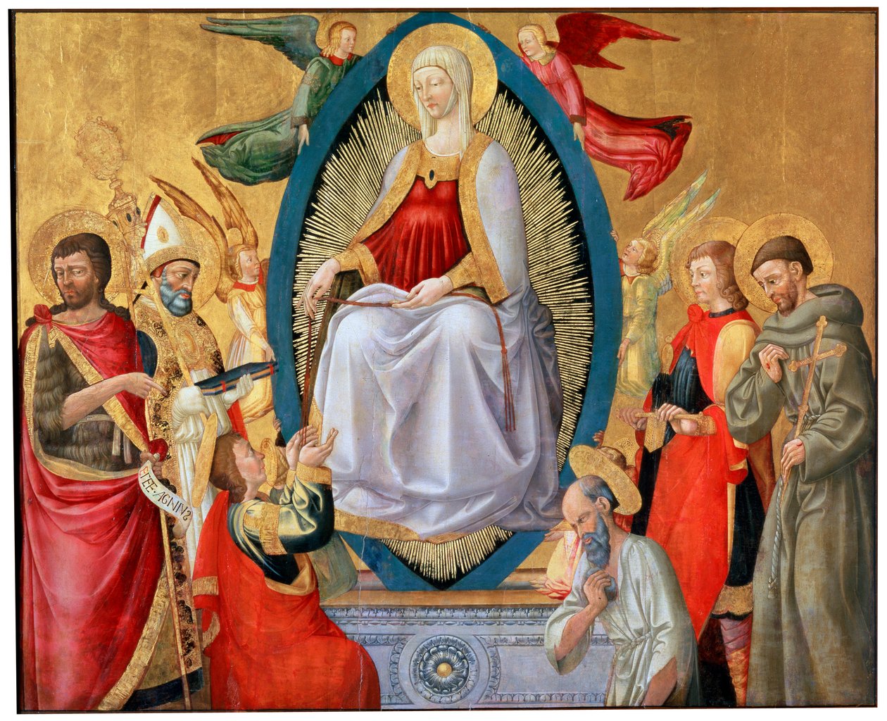 Jungfru Marias antagande, 1464-1465 av Neri di Bicci