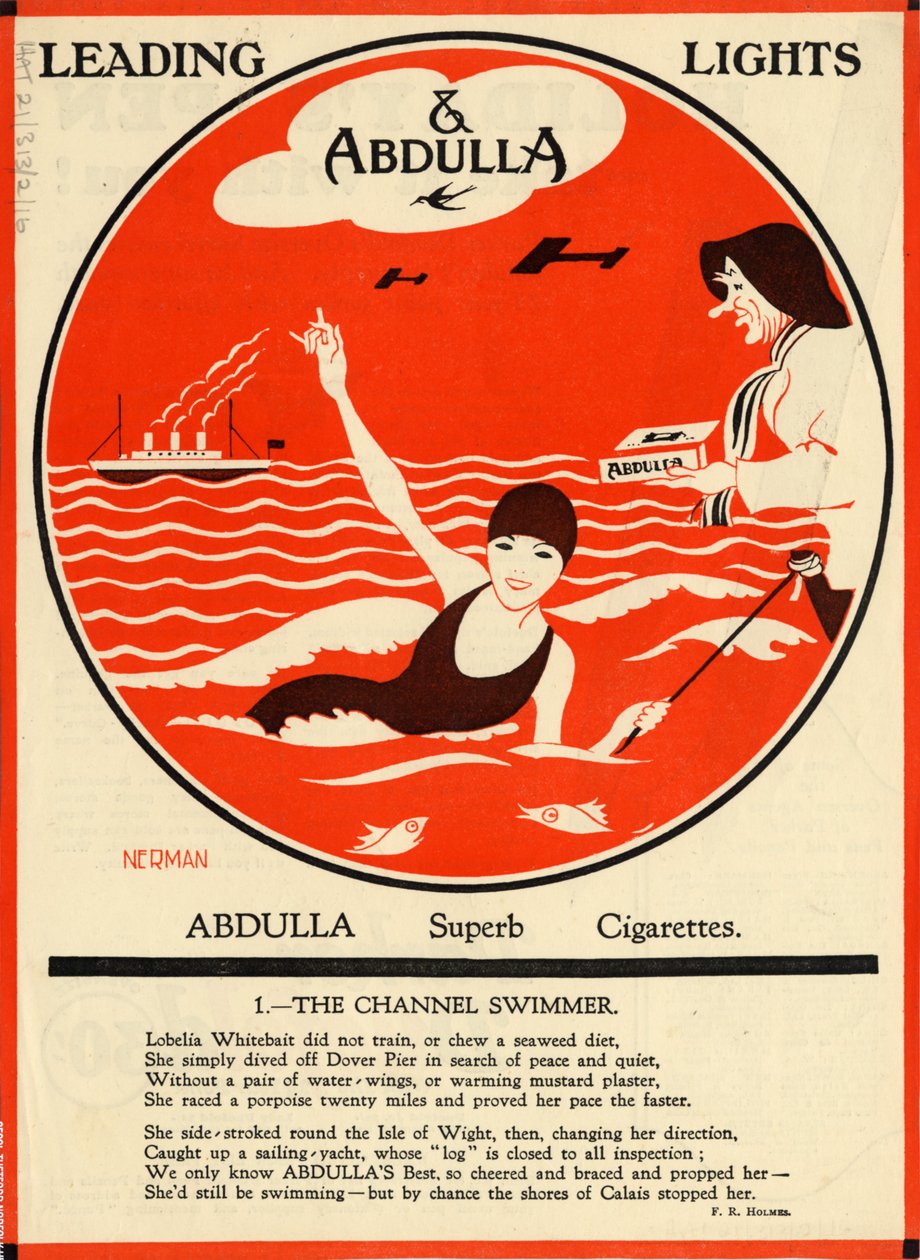Abdulla cigaretter, 1920-talet av Nerman