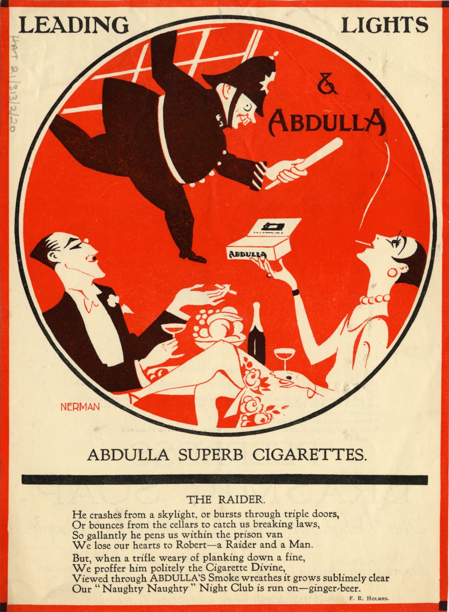 Abdulla cigaretter, 1920-talet av Nerman