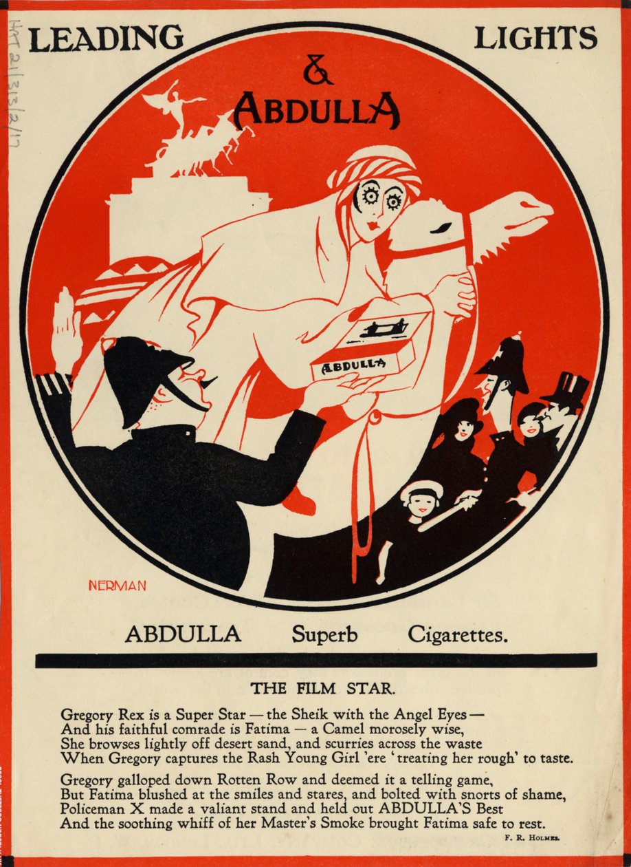 Abdulla cigaretter, 1920-talet av Nerman