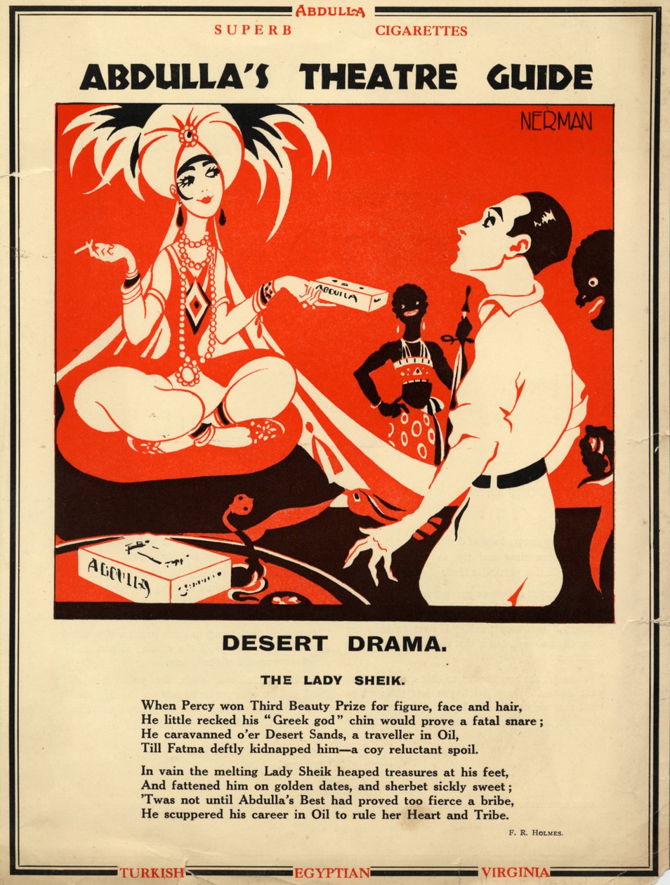 Abdulla cigaretter, 1928 av Nerman