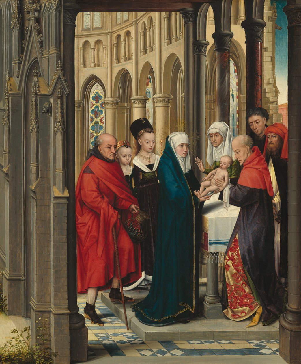 The Presentation in the Temple av Netherlandish Master of the Prado
