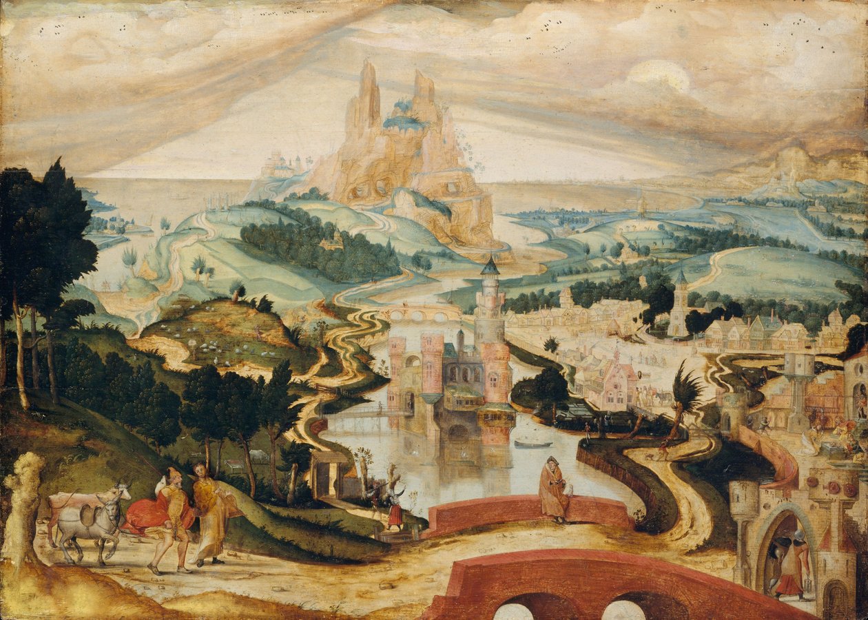Ankomsten till Betlehem, ca 1540 av Netherlandish School