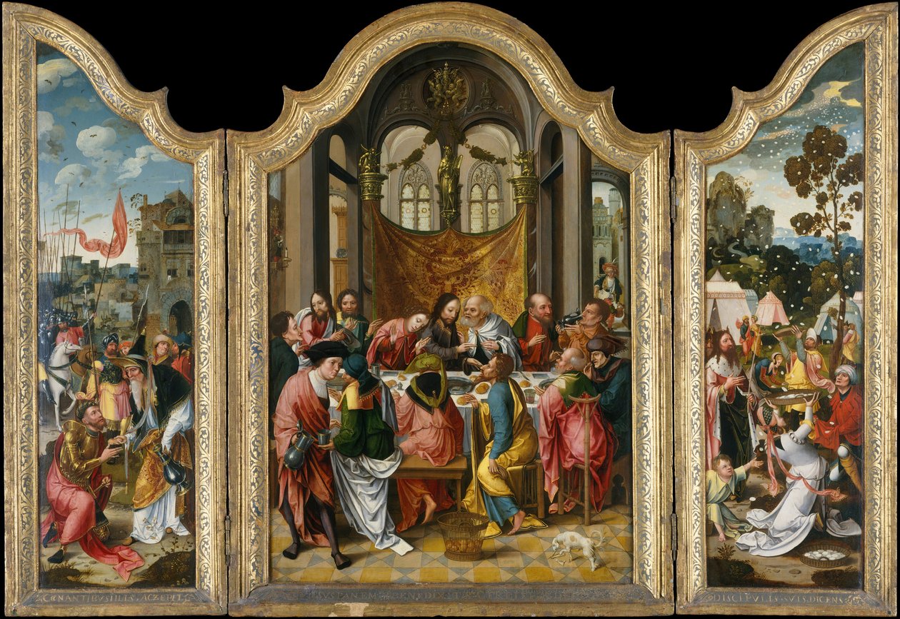 Den sista måltiden, 1515-20. av Netherlandish