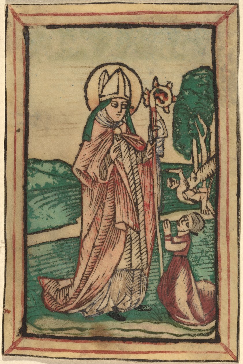 skylt poppo av Netherlandish 15th Century