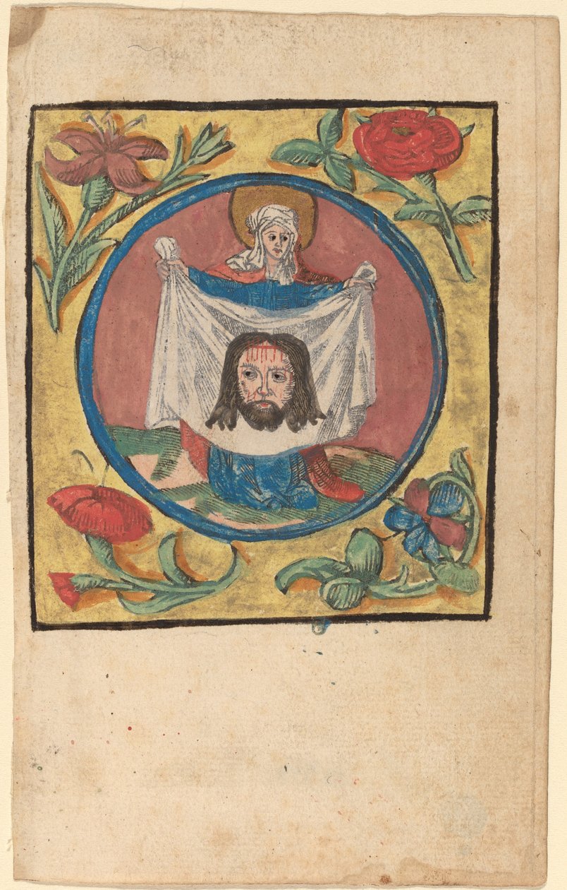 Sankta Veronica med däcket av Netherlandish 15th Century