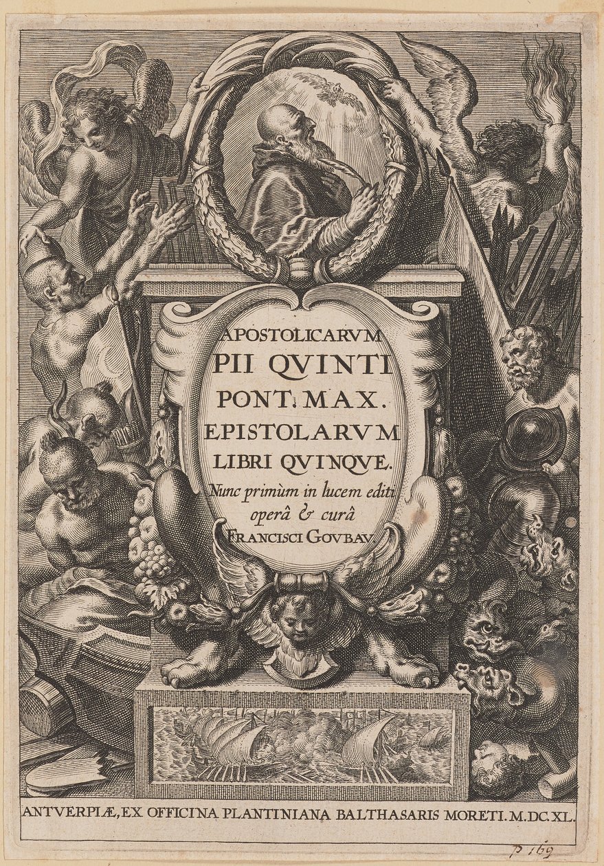 Titelblad för Apostolicarvm PII Qvinti Pont. Max... av Netherlandish 17th Century after Sir Peter Paul Rubens