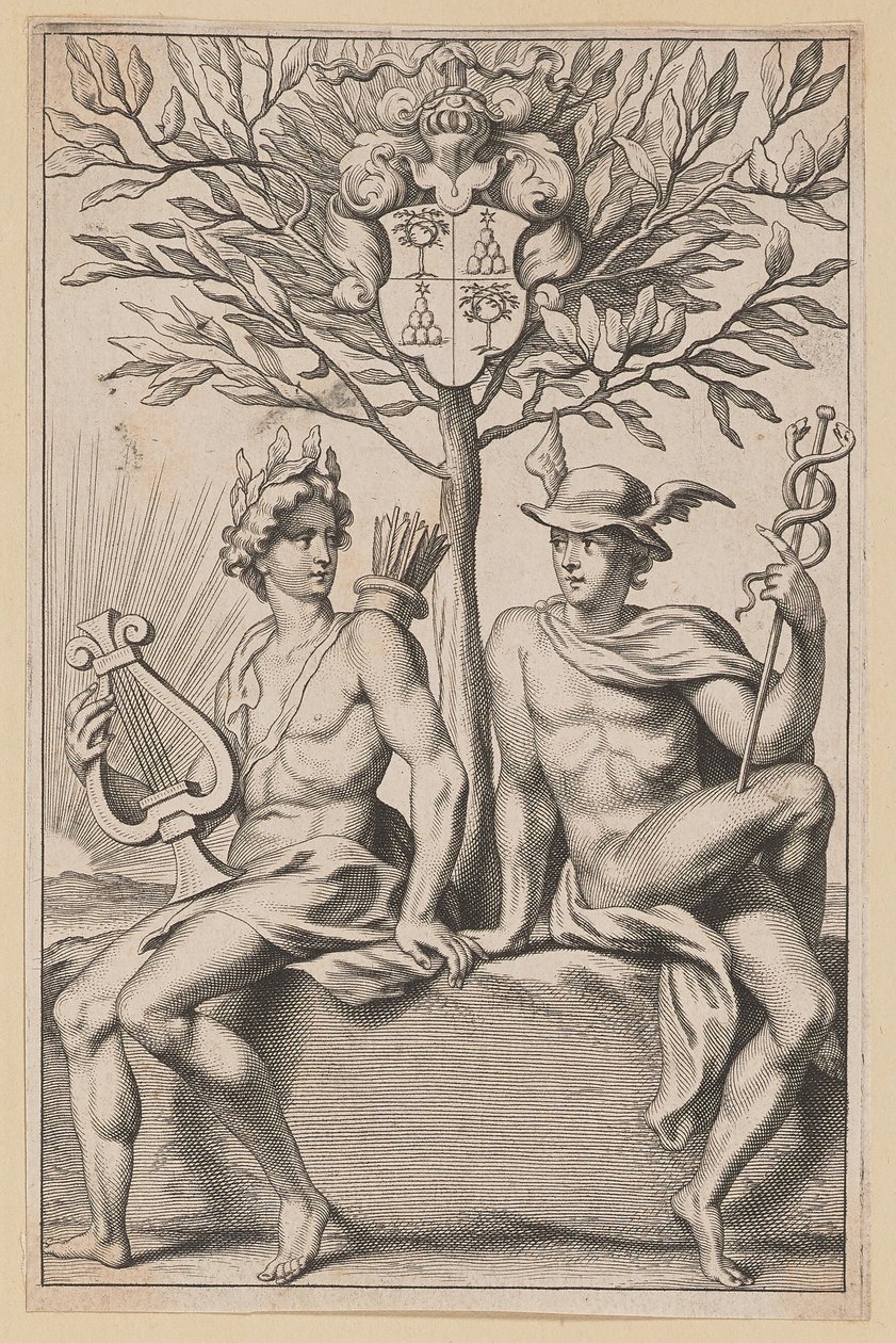 Titelsida för Philomathi Musae Juveniles av Netherlandish 17th Century after Sir Peter Paul Rubens