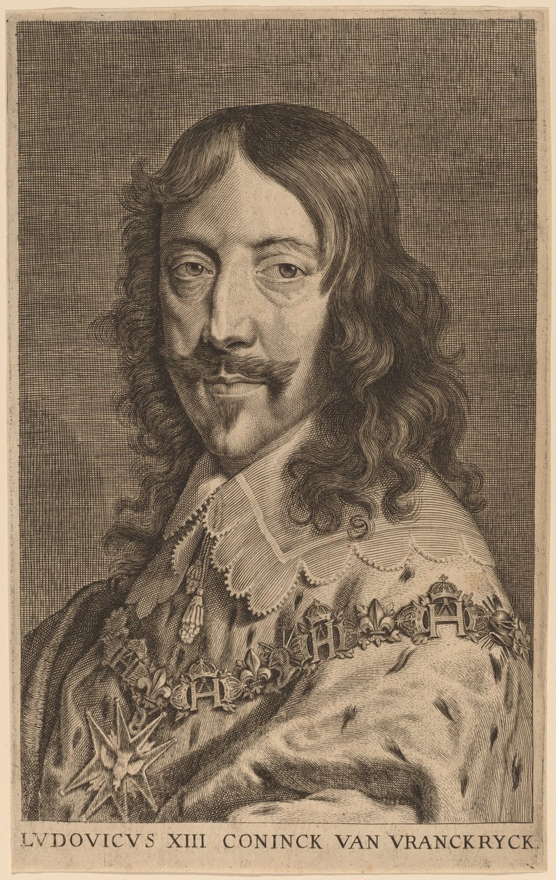 Ludvig XIII av Netherlandish 17th or 18th Century