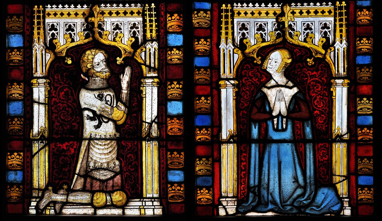 En herre och hans hustru, mitten av 1300-talet. av Netherlandish Master