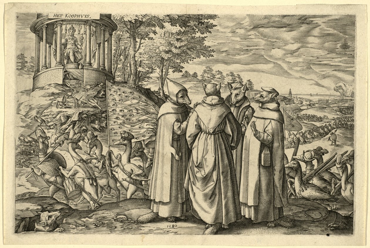 Allegori över hertigen av Alvas nederlag vid Brielle, 1580 av Netherlandish School