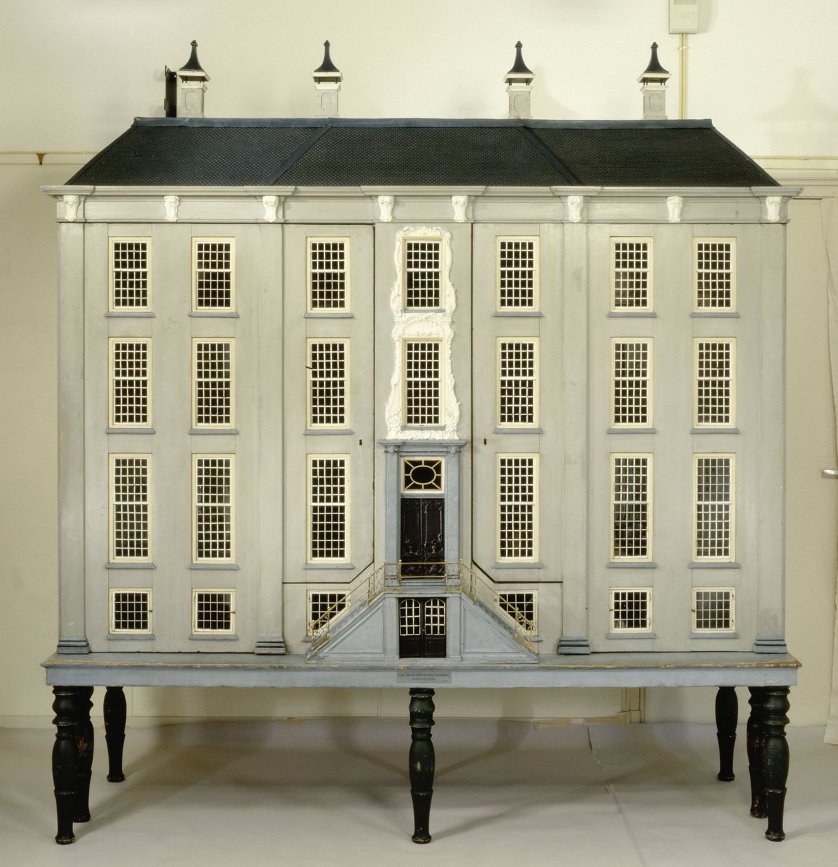 Dock hus av Netherlandish School