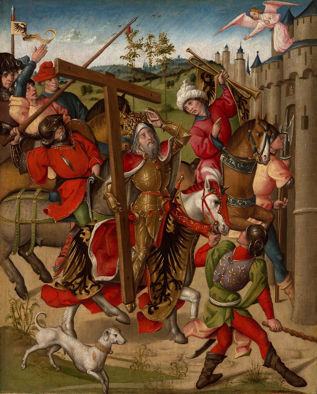 Kejsar Heraclius nekade inträde i Jerusalem av Netherlandish School