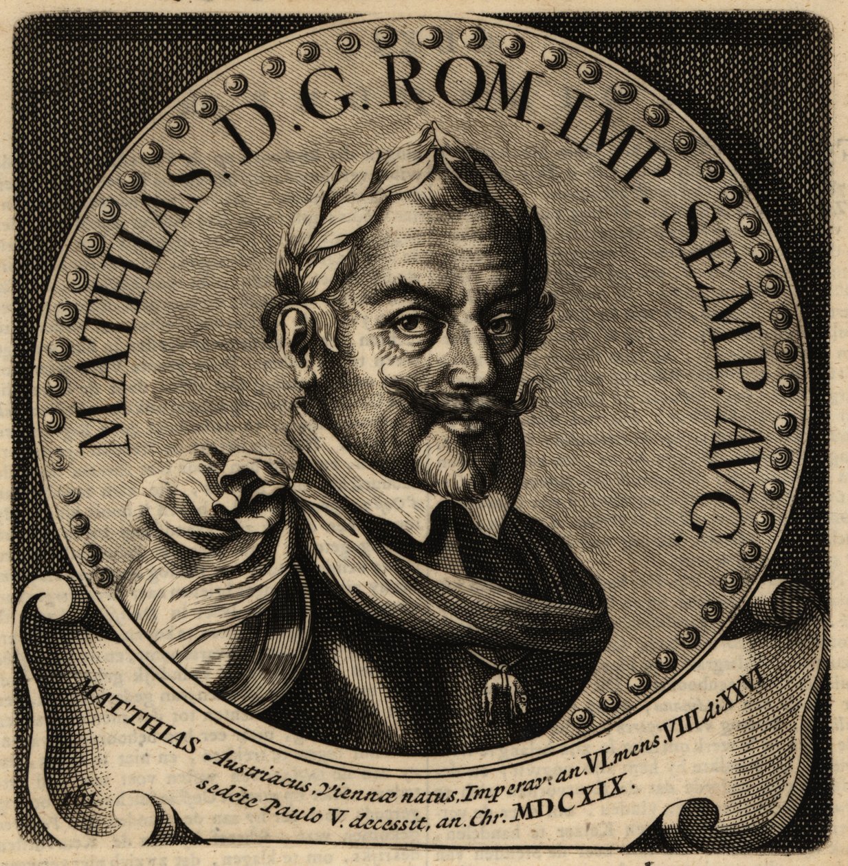 Helige romerske kejsaren Matthias. av Netherlandish School