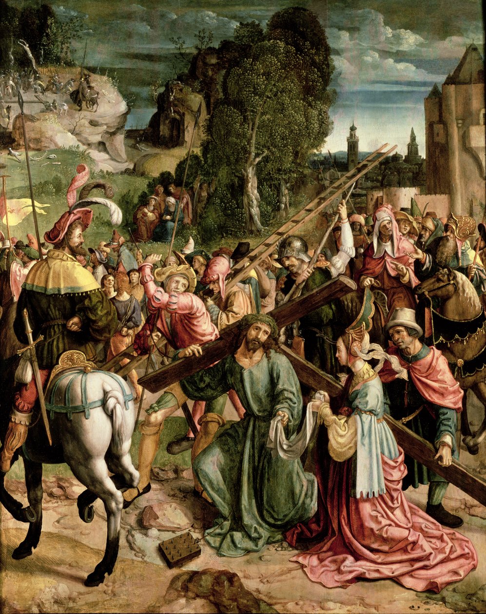 På vägen till Golgata, ca 1520 av Netherlandish School
