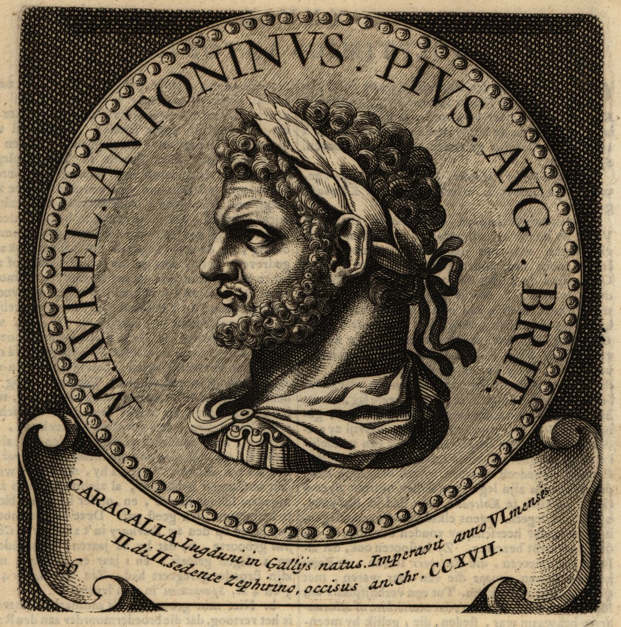 Porträtt av den romerske kejsaren Caracalla. av Netherlandish School