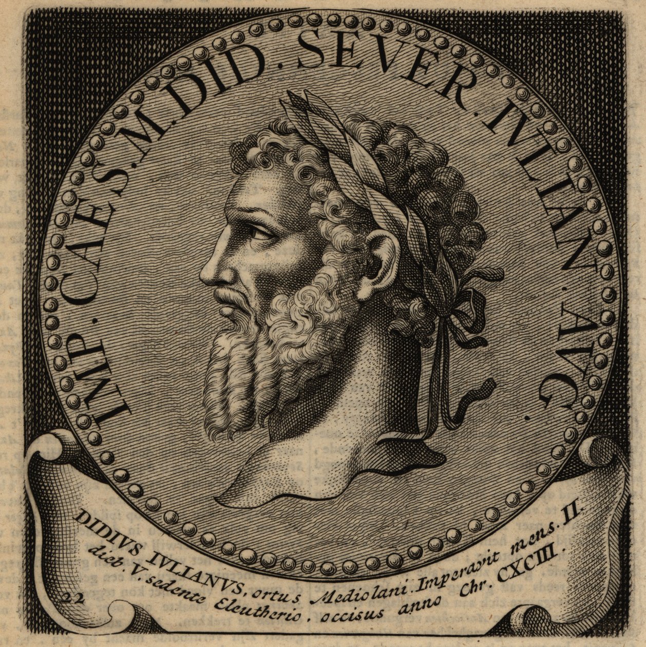 Porträtt av den romerske kejsaren Didius Julianus. av Netherlandish School