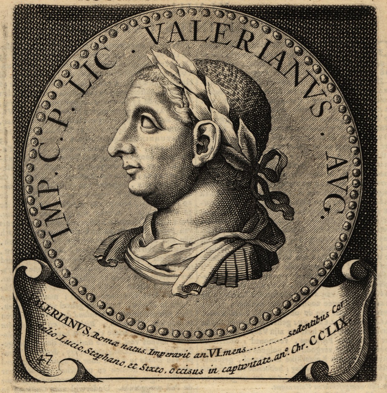 Porträtt av den romerske kejsaren Valerianus. av Netherlandish School