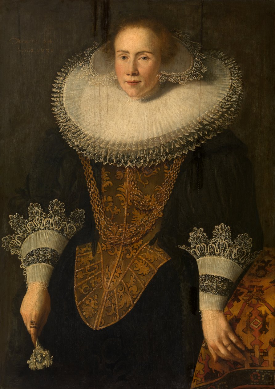 Porträtt av en kvinna av Netherlandish School
