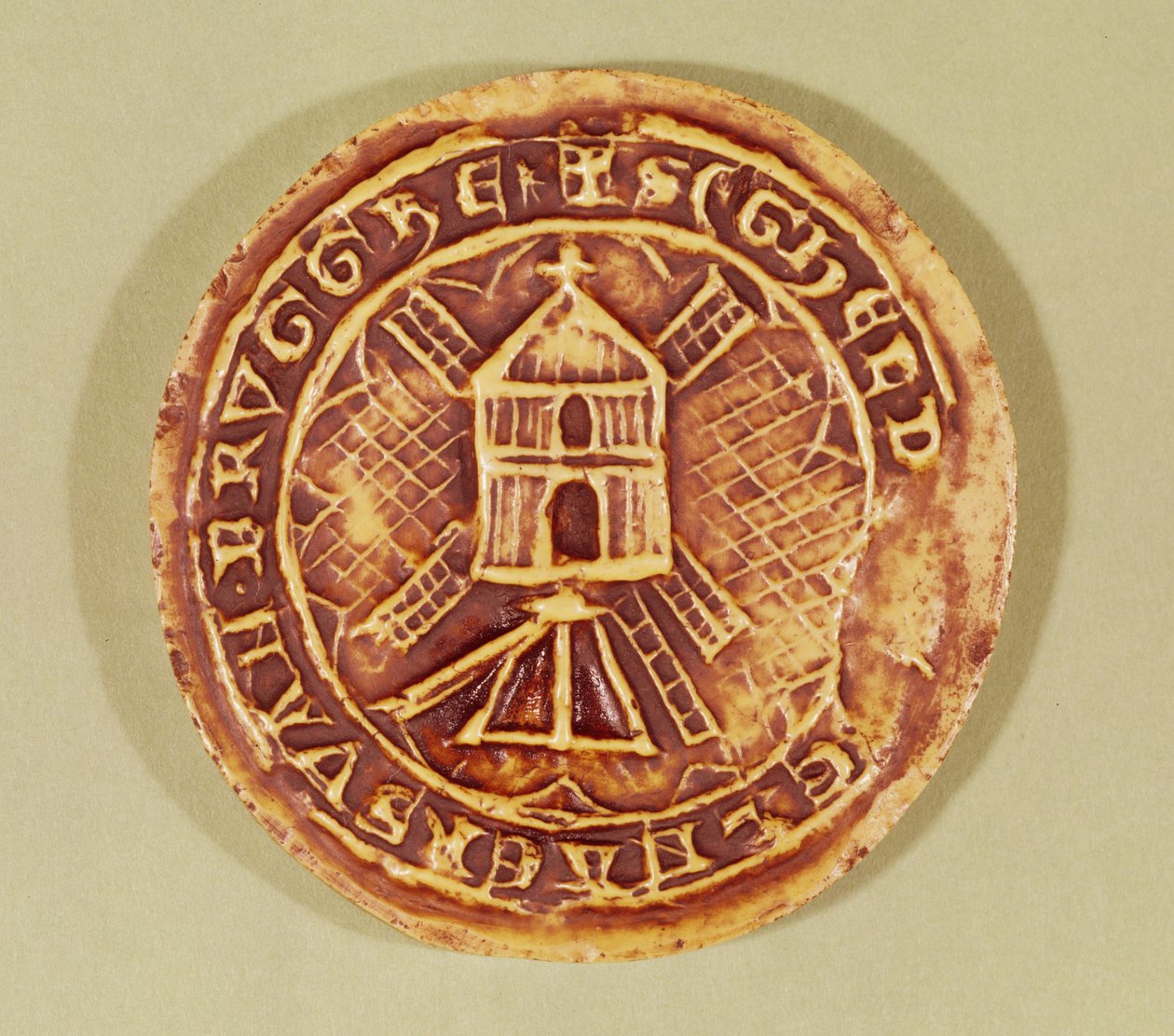 Sigill för Bruges Guild of Millers, 1407 av Netherlandish School