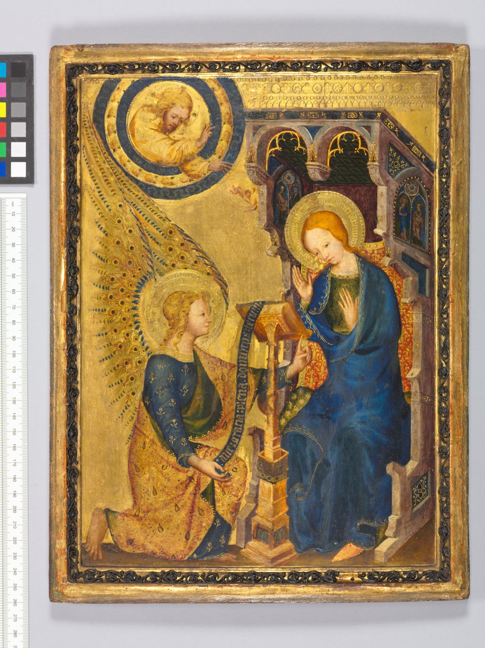Bebådelsen, c.1380 av Netherlandish School