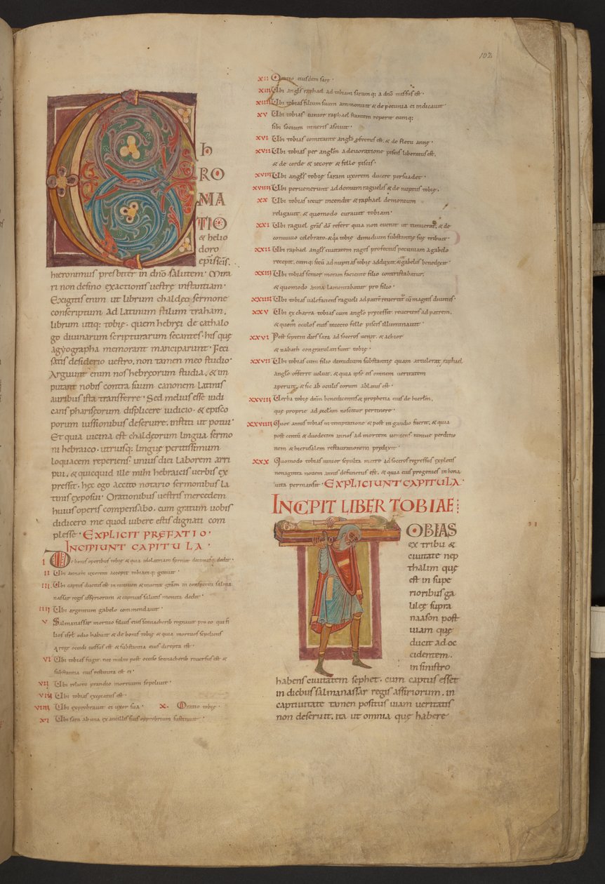Stavelotbibeln, Add MS 28107, f.102r av Netherlandish School