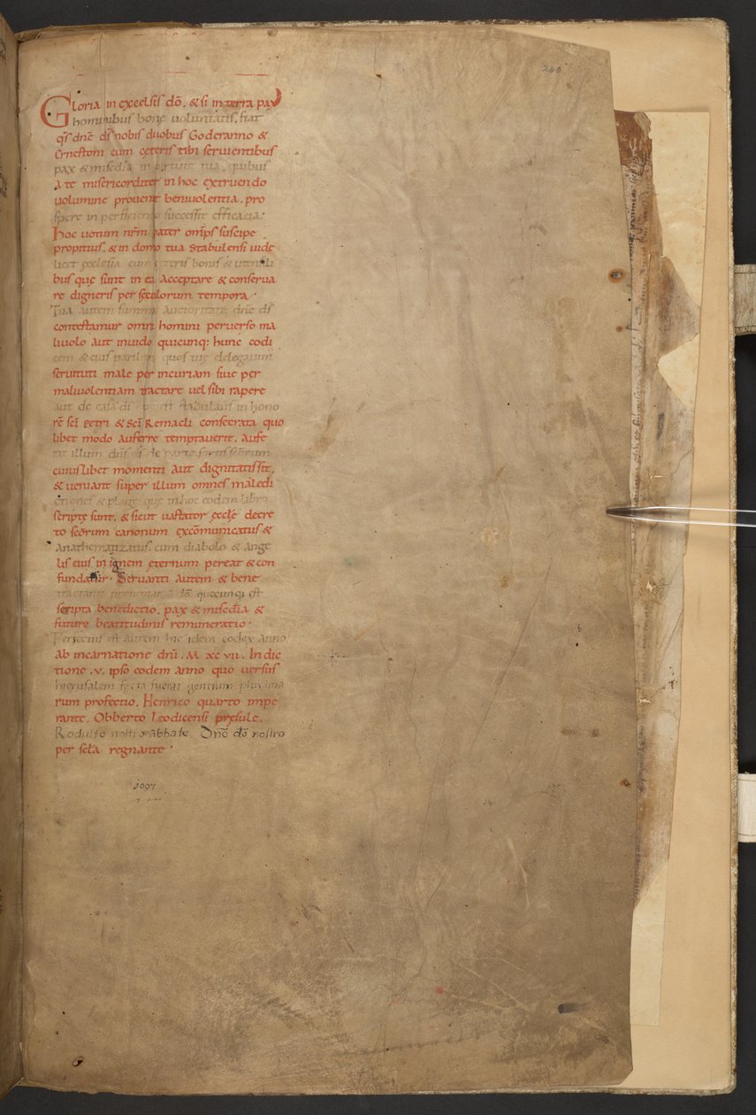 Stavelotbibeln, Add MS 28107, f.240r av Netherlandish School