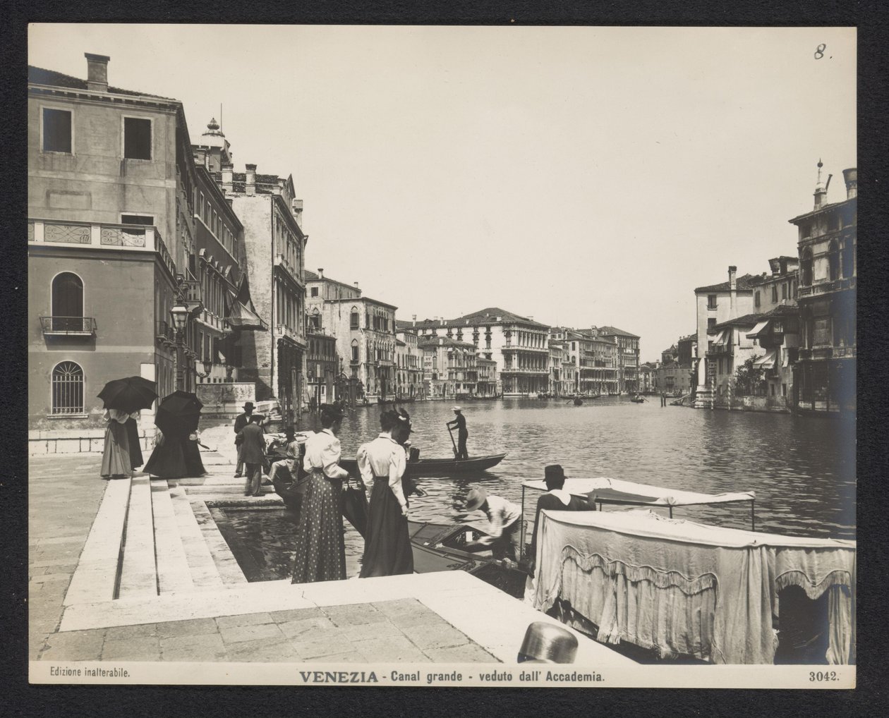 Utsikt över Canal Grande i Venedig Venedig - Canal Grande - veduto dall