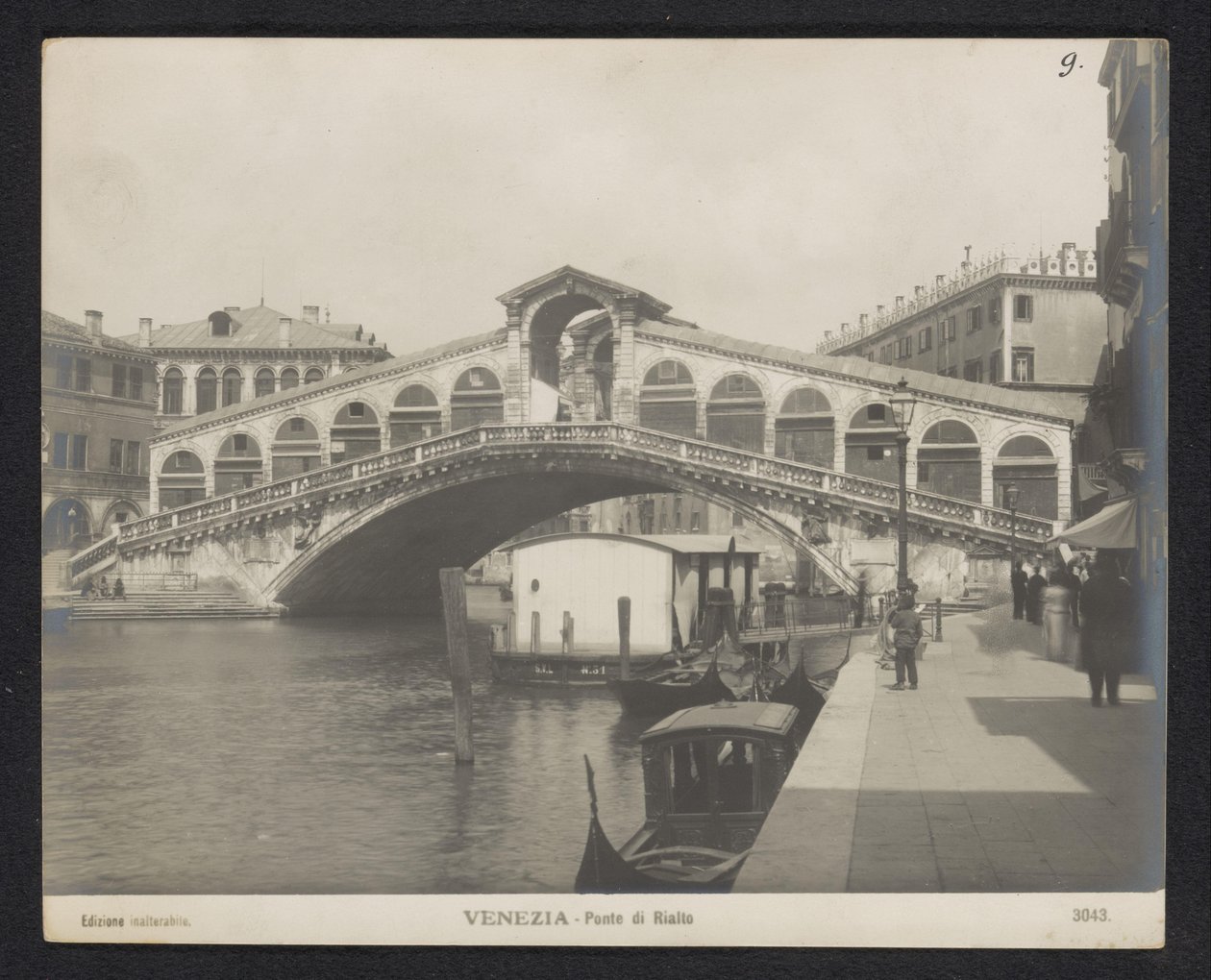 Rialtobrug i Venedig Venedig - Rialtobron (titel på objekt) av Neue Photographische Gesellschaft