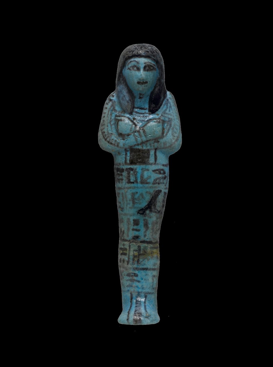 Shabti av Riya, 19:e-20:e dynasti (fajans) av New Kingdom Egyptian
