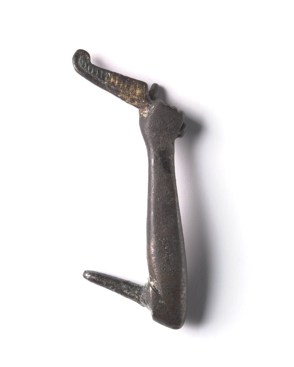 Bronsfäste från en "Shawabty Bundle": Arm med fjäder, sent 18:e till 19:e dynastin, ca 1336-1256 f.Kr. av New Kingdom Egyptian