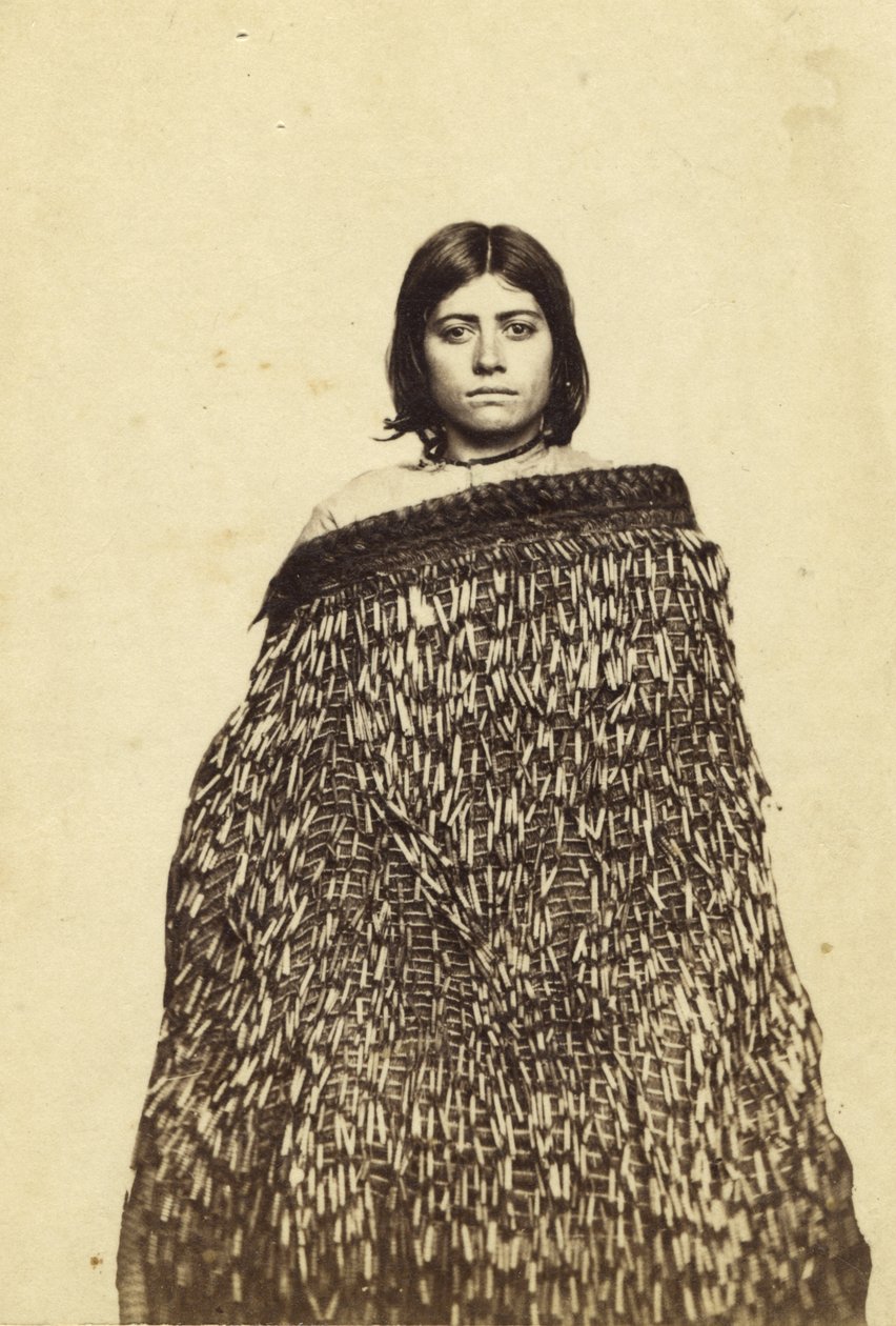 Mina Makata, Half Cast Maorie, c.1865 (albumtryck och wc) av New Zealander Photographer