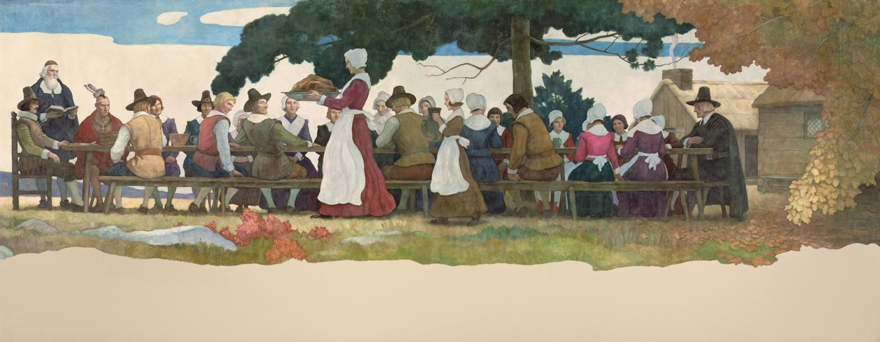 Tacksägelsedagen, 1940 av Newell Convers Wyeth