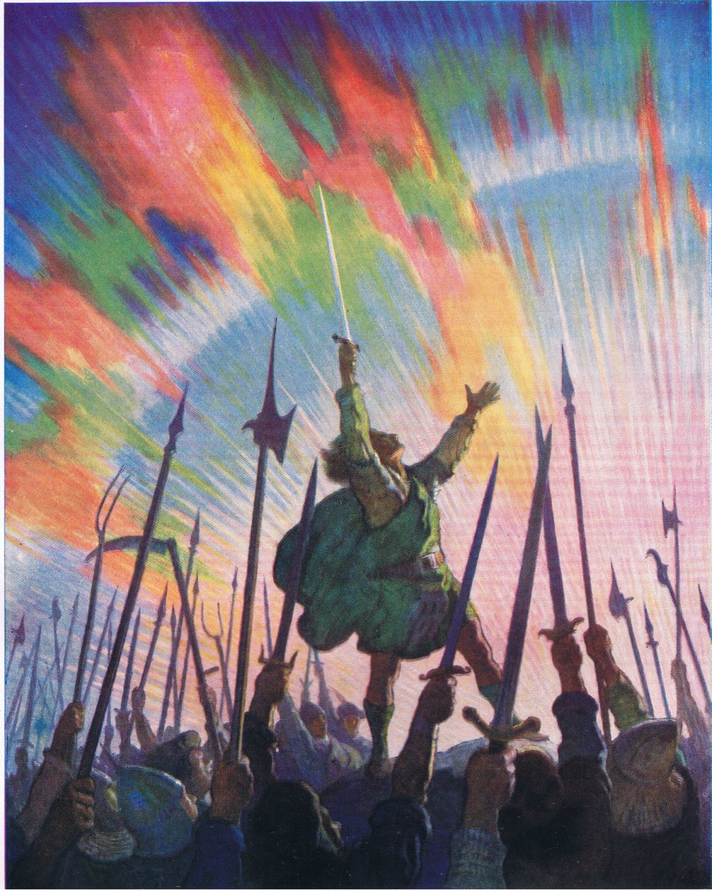 Löftet, från The Scottish Chiefs publicerat av Charles Scribners Sons, 1930 av Newell Convers Wyeth