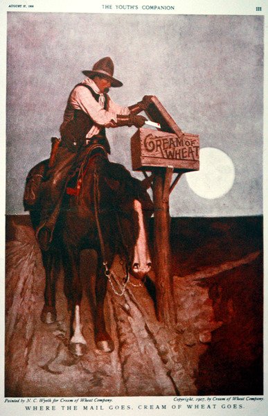 Annons för Cream of Wheat Company av Newell Convers Wyeth