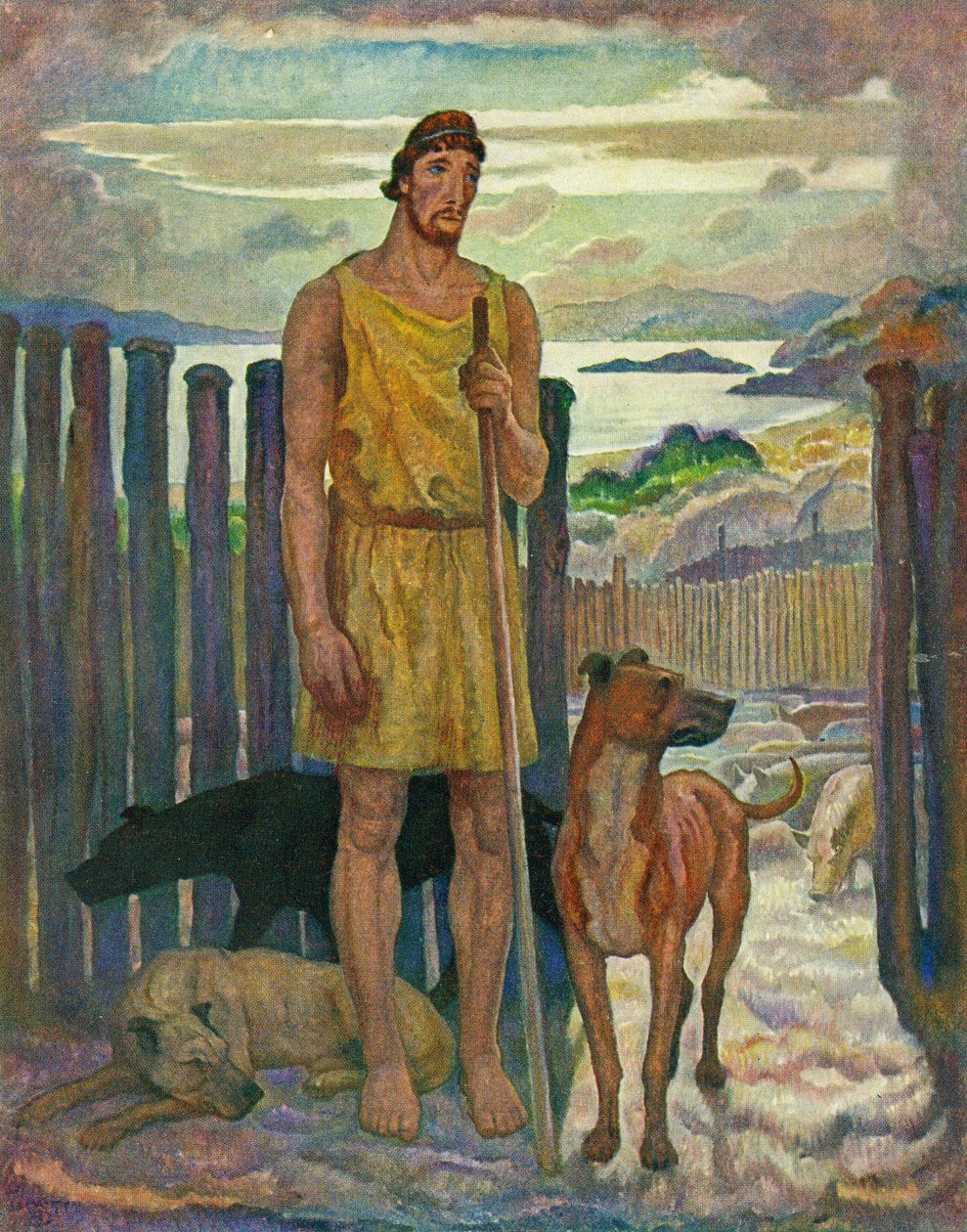 Eumaeus, svinherden av Newell Convers Wyeth